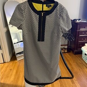 Black and White Patterned Dress